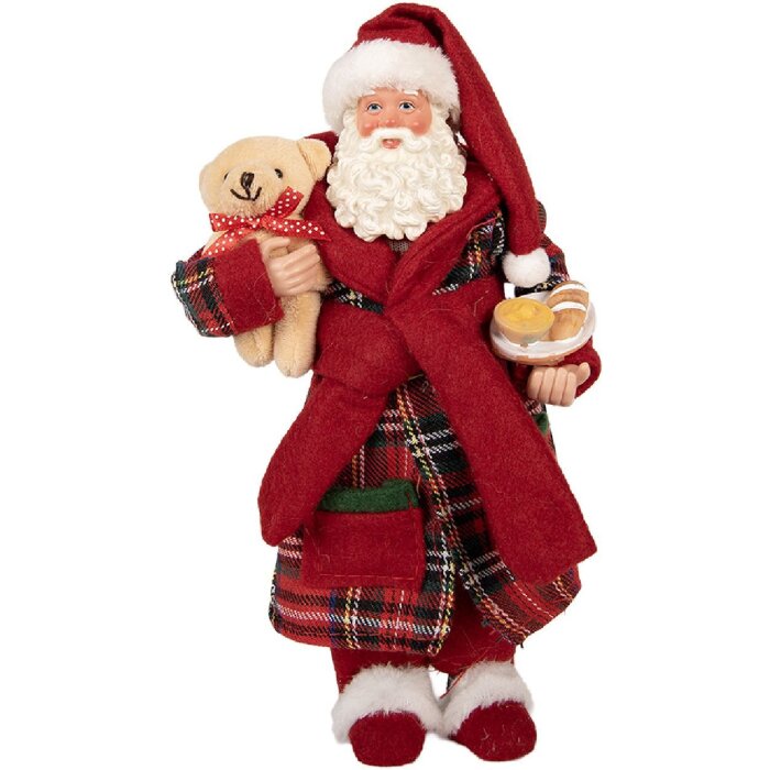 Clayre & Eef 66362 Decorazione Babbo Natale 16x11x28 cm