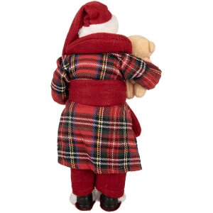Clayre & Eef 66362 Decorazione Babbo Natale 16x11x28 cm