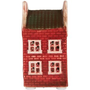 Clayre & Eef 6CE2297 Decorazione a forma di casa con LED 4x4x8 cm