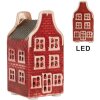 Clayre & Eef 6CE2297 Decorazione a forma di casa con LED 4x4x8 cm