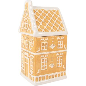 Barattolo con coperchio Clayre & Eef 6CE2367 13x11x24 cm