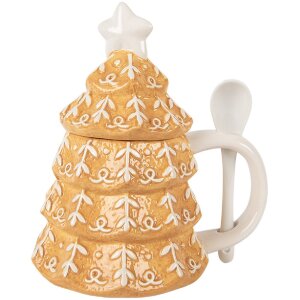 Clayre & Eef 6CEMU0212 Tazza con Coperchio e...