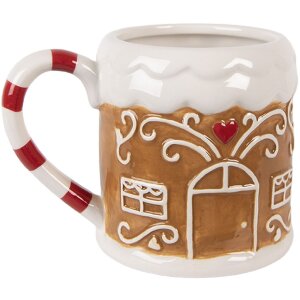 Tazza Clayre & Eef 6CEMU0215 14x10x10 cm 350 ml Dolomite Stile Casa di Campagna