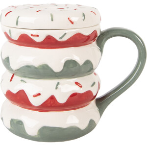 Tazza con coperchio Clayre & Eef 6CEMU0228 450ml...