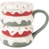 Tazza con coperchio Clayre & Eef 6CEMU0228 450ml 15x10x12cm