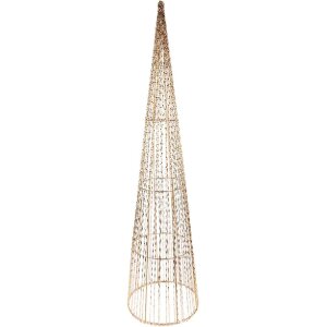 Clayre & Eef 50828 Cono Decorativo LED (Set 3) Ø 20x80/16x60/11x40 cm / 6xAA