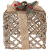 Clayre & Eef 66308 Decorazione Regalo LED Set da 3 Dorato