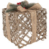 Clayre & Eef 66308 Decorazione Regalo LED Set da 3 Dorato