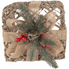 Clayre & Eef 66308 Decorazione Regalo LED Set da 3 Dorato
