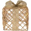Clayre & Eef 66311 Decorazione Regalo LED Set da 3 Dorato