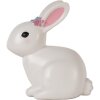 Luce notturna coniglio LED Clayre & Eef 6LMP805 21x13x22 cm Bianco-Rosa