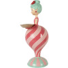 Clayre & Eef 6PR5796 Decorazione Bambino con Ciotola Rosa Verde 22x20x46 cm