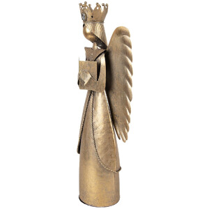 Clayre & Eef 6Y5943 Decorazione Angelo 17x10x39 cm marrone