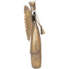 Angelo Decorativo in Metallo Clayre & Eef 6Y5945 Marrone 20x16x52 cm
