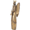 Angelo Decorativo in Metallo Clayre & Eef 6Y5945 Marrone 20x16x52 cm
