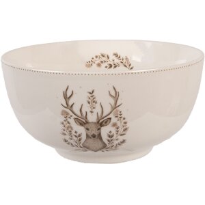 Clayre & Eef Ciotola in porcellana Ø 14x7 cm...