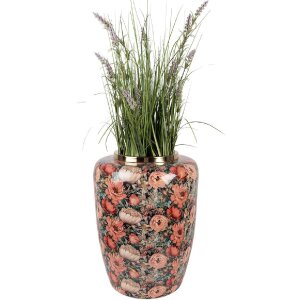 Clayre & Eef 66376 Vaso decorativo Ø 33x44 cm Verde Rosa