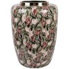 Vaso decorativo Clayre & Eef 66377 Grigio-Rosa 33x44 cm