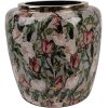 Clayre & Eef 66380 Decorazione Vaso Grigio Rosa 25x25 cm
