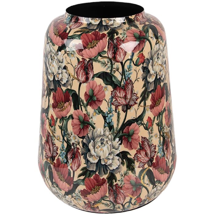 Clayre & Eef 66382 Vaso decorativo Beige-Rosa Ø 27x34 cm