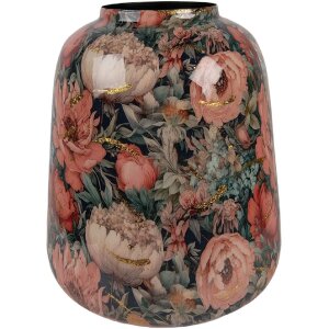 Vaso decorativo in ferro Clayre & Eef Rosa e Verde...