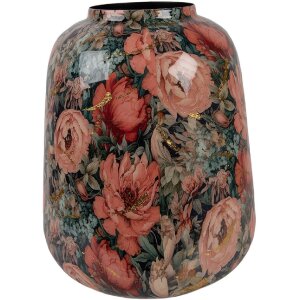 Vaso decorativo in ferro Clayre & Eef Rosa e Verde...