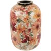 Clayre & Eef 66388 Vaso decorativo Ø 17x25 cm Beige-Arancio