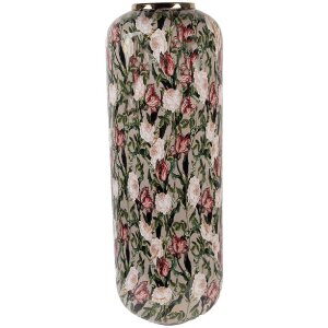 Clayre & Eef 66391 Decorazione Vaso Grigio-Rosa...