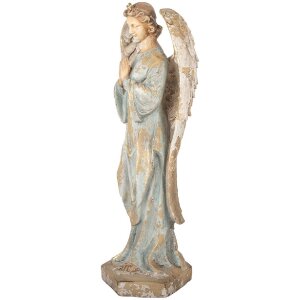 Angelo Decorativo Clayre & Eef 5MG0082 Beige/Grigio 28x20x70 cm