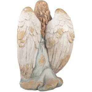 Decorazione Angelo Clayre & Eef 34x36x55 cm Beige-Blu