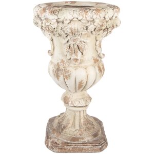 Vaso per fiori decorativo Clayre & Eef Beige 35x56 cm