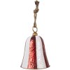 Campanello decorativo Clayre & Eef 6Y5925 Rosso-Bianco 28x39 cm