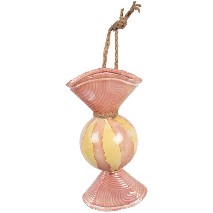 Clayre & Eef 6Y5928 Decorazione Caramelle 10x8x21 cm Rosa Giallo