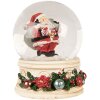 Clayre & Eef Sfera di neve Babbo Natale Ø 5x6 cm