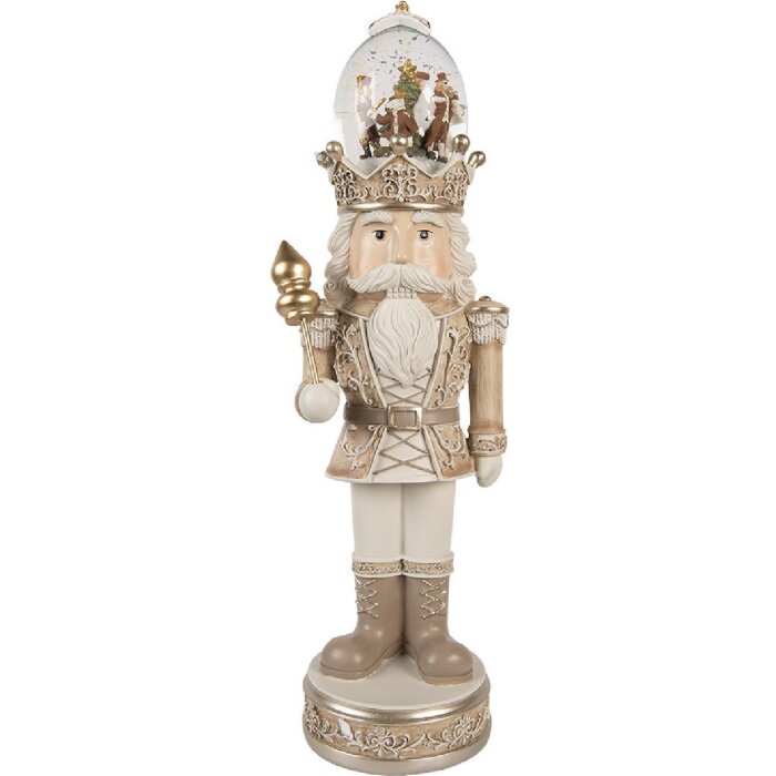 Clayre & Eef Decorazione Schiaccianoci con LED 14x14x49 cm