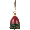 Clayre & Eef Campanello decorativo Rosso Verde Ø 26x38 cm