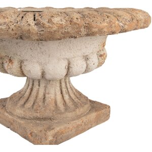 Vaso per piante Clayre & Eef Marrone Beige 61x35 cm