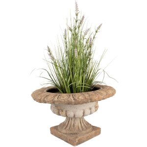 Vaso per piante Clayre & Eef Marrone Beige 61x35 cm