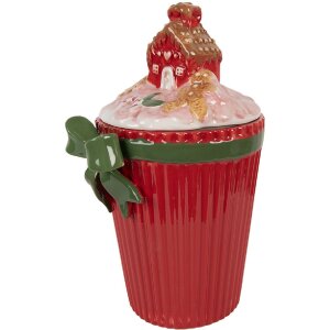 Clayre & Eef Barattolo con coperchio 16x14x27 cm