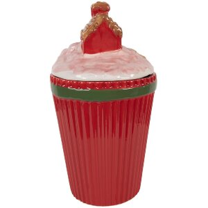 Clayre & Eef Barattolo con coperchio 16x14x27 cm