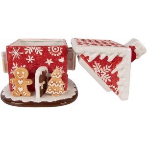 Clayre & Eef Barattolo con coperchio 22x28 cm