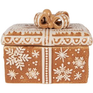 Clayre & Eef Barattolo con coperchio 19x13x16 cm