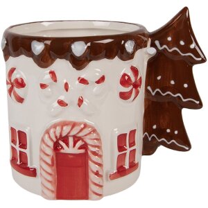 Tazza in ceramica Clayre & Eef 13x10x11 cm 400 ml...