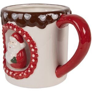 Tazza in ceramica Clayre & Eef 14x10x10 cm 375 ml