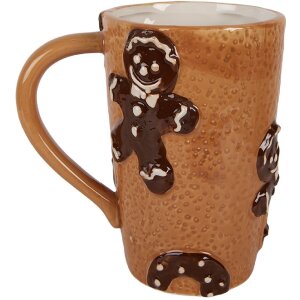 Clayre & Eef Tazza in ceramica 14x10x15 cm 575 ml Marrone Beige