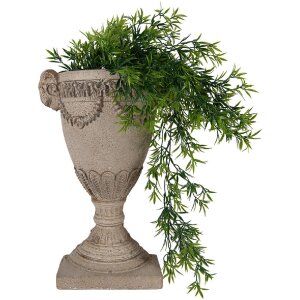 Clayre & Eef Vaso da parete 29x11x44 cm beige-marrone