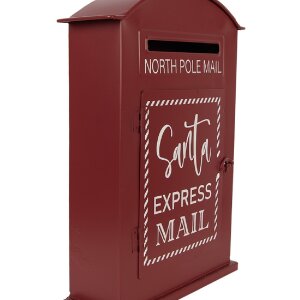 Clayre & Eef Cassetta postale 23x8x34 cm Rossa/Bianca