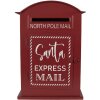 Clayre & Eef Cassetta postale 23x8x34 cm Rossa/Bianca