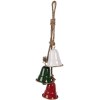 Clayre & Eef 6Y5917 Decorazione a sospensione Campanellini Rosso Verde Bianco 9x9x49 cm