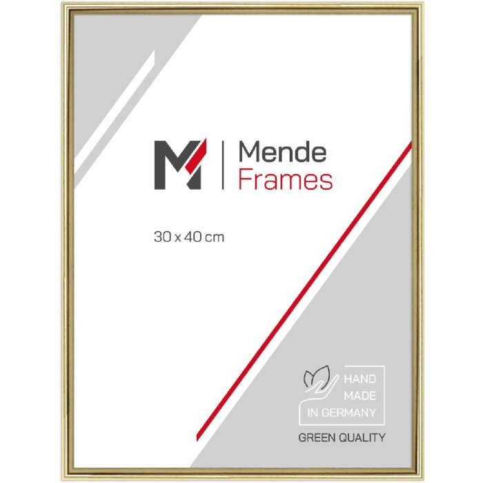 Cornice per foto in legno MendeFrames H003 Oro 40x40 cm con vetro antiriflesso